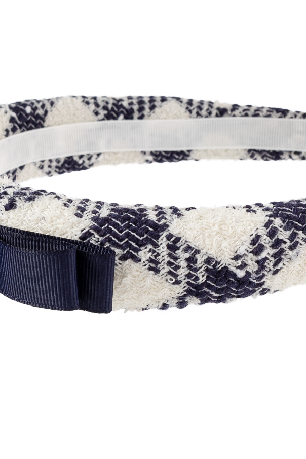 Self-Portrait Kids Tweedowa opaska na głowę