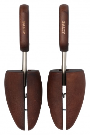 Bally BROWN Wood shoe horns with logo