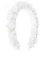 Bonpoint WHITE Headband with appliqué