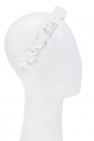 Bonpoint WHITE Headband with appliqué