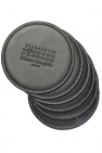 Maison Margiela Set of leather coasters