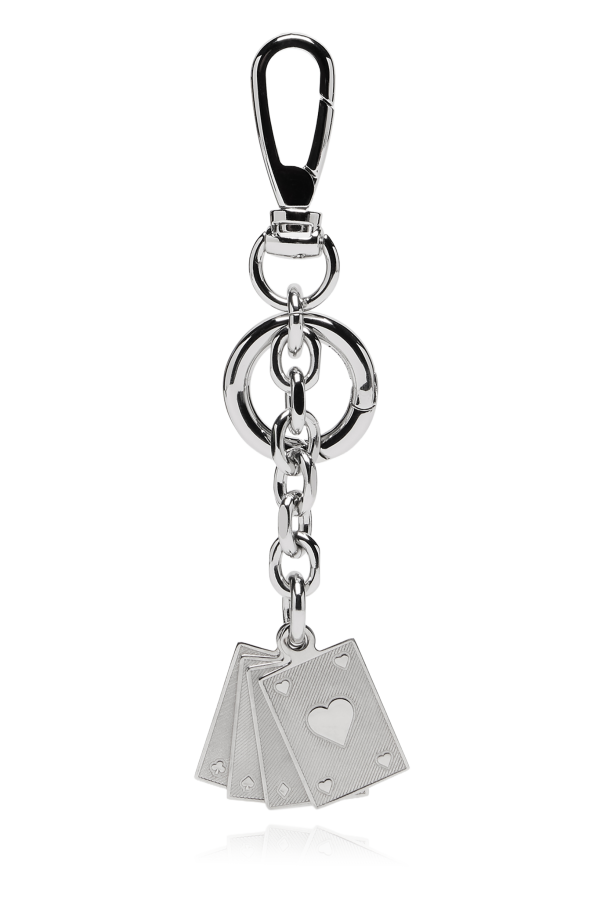 Keychain with charms with engraved logo od Maison Margiela