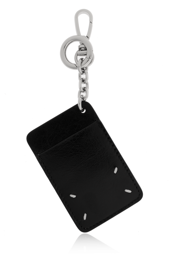 Maison Margiela Llavero con colgante de cuero