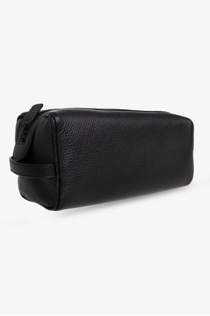Common Projects Leather wash bag shoulder with logo