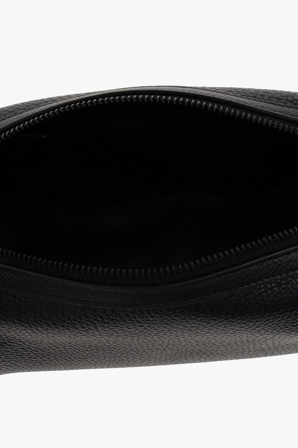 Common Projects Leather wash bag with logo