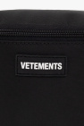 VETEMENTS BLACK Belt bag with logo