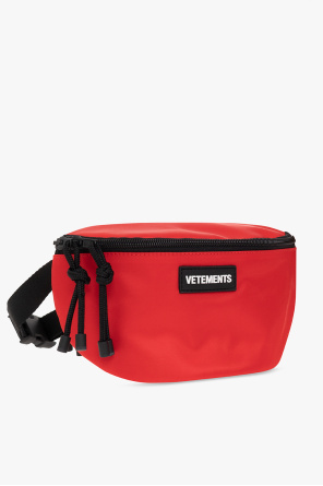 VETEMENTS Belt bag Peacoat with logo