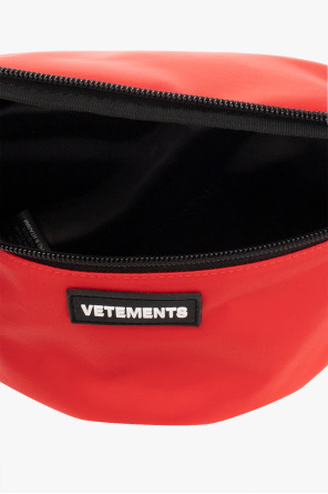 VETEMENTS Belt bag Peacoat with logo