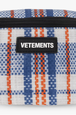 VETEMENTS Checked belt World bag