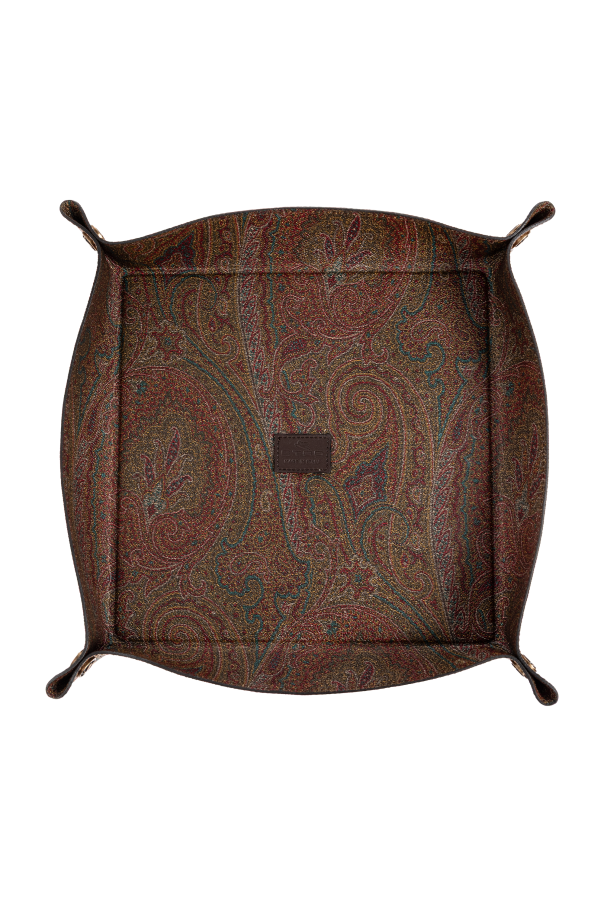 Etro Home Square tray with logo