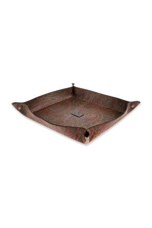 Square tray with logo od Etro Home