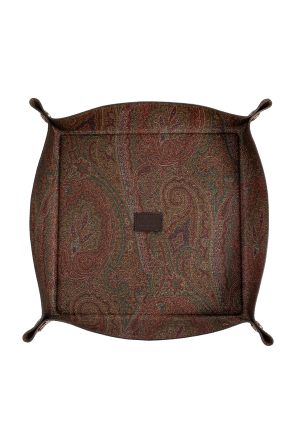 Square tray with logo od Etro Home