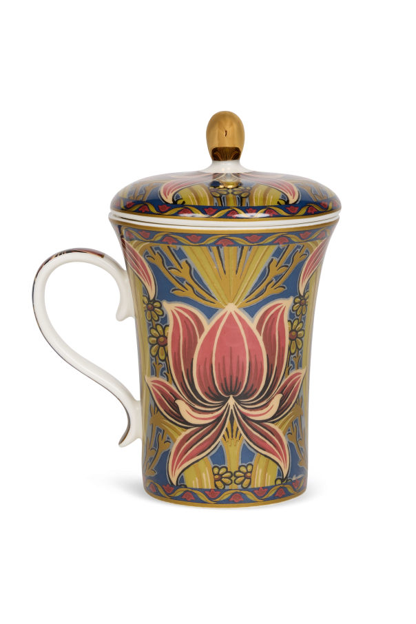 Porcelain mug with lid od Etro Home
