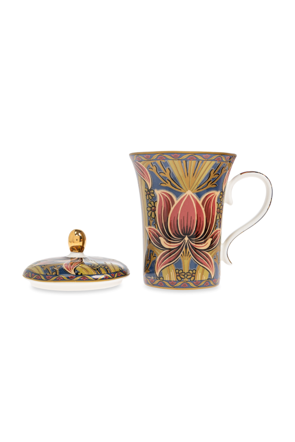 Etro Home Porcelain mug with lid