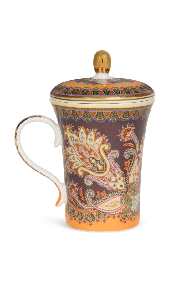 Porcelain mug with lid od Etro Home