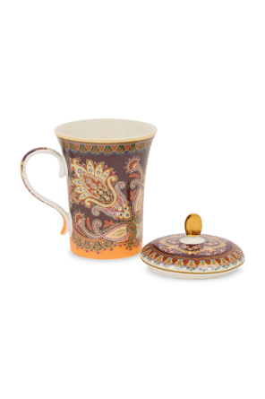 Etro Home Porcelanowy kubek z pokrywką