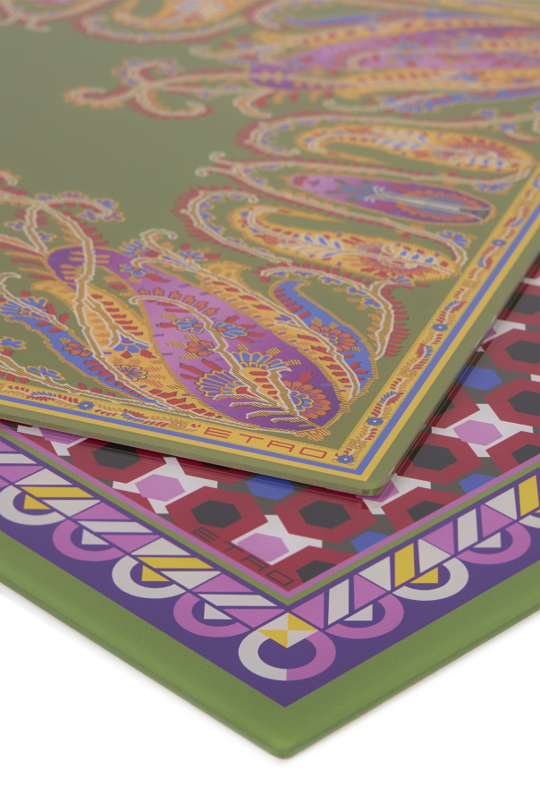 Etro Home Two patterned coasters