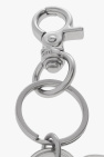 Ami Alexandre Mattiussi SILVER Keyring with logo