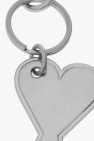 Ami Alexandre Mattiussi SILVER Keyring with logo