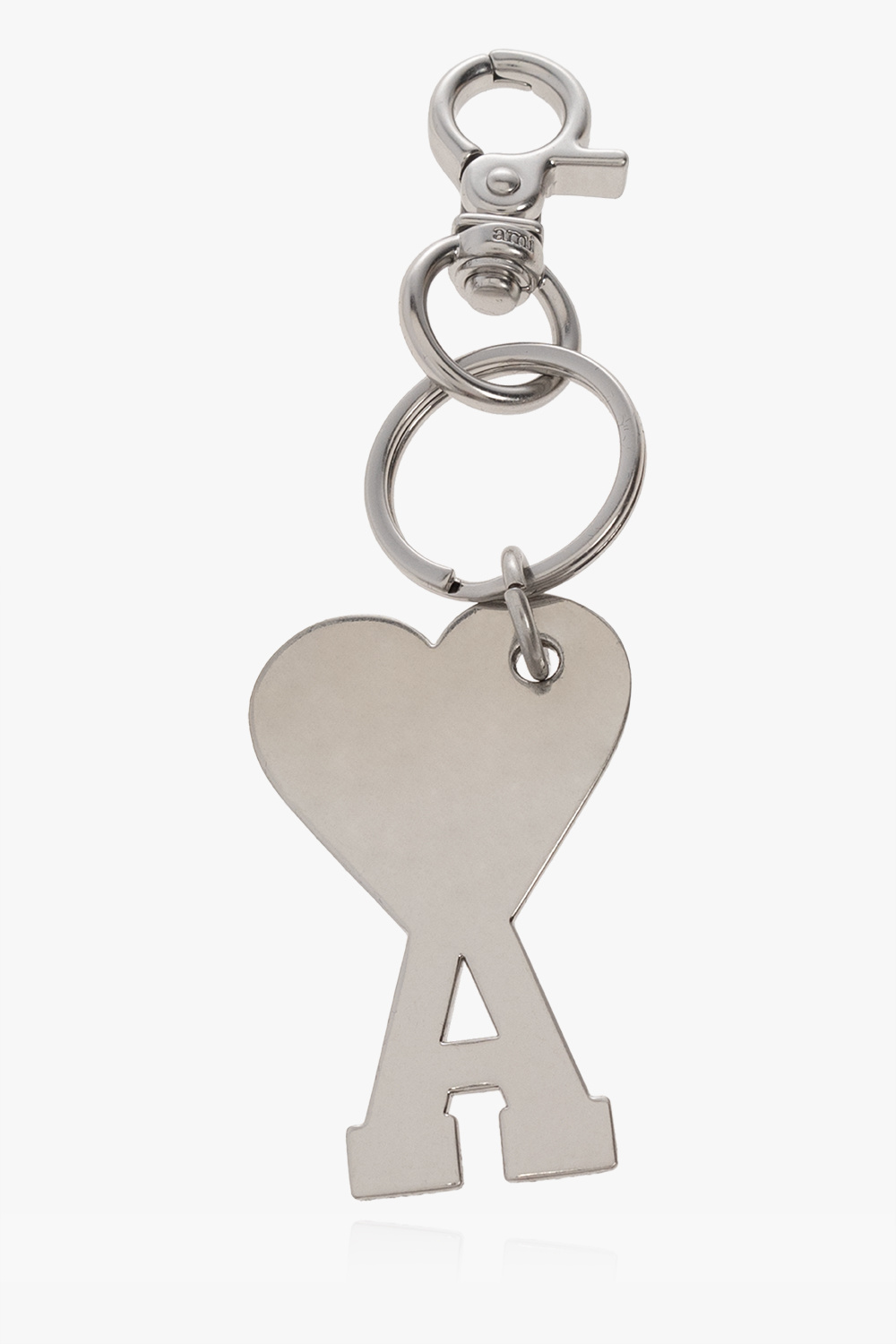 AMI PARIS UNISEX SILVER KEYCHAINS - AMI PARIS - KEYCHAINS