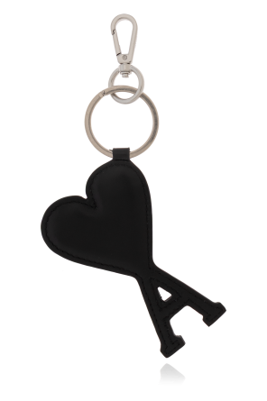 Keychain with logo-shaped charm