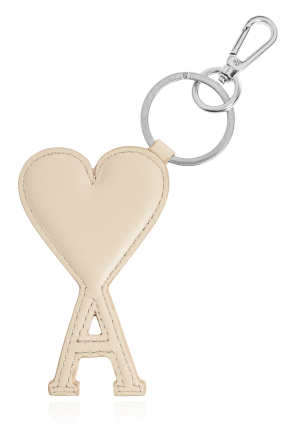Keychain with logo-shaped pendant