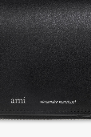 Ami Alexandre Mattiussi Leather wallet with logo
