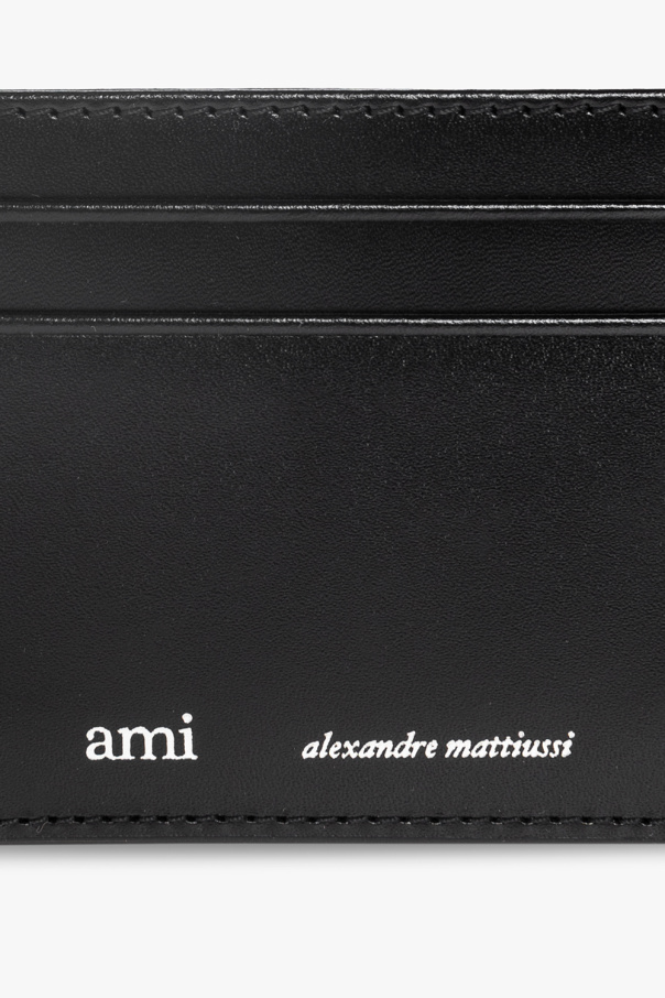 Ami Alexandre Mattiussi BLACK Card case with logo