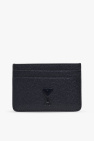 Ami Alexandre Mattiussi NAVY BLUE Leather card holder