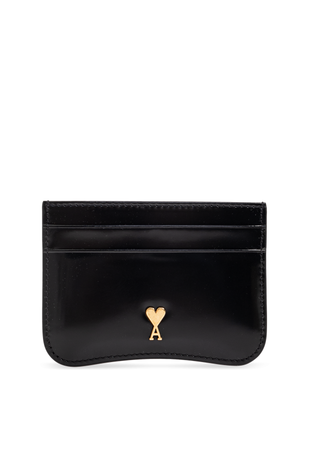 Leather card holder with logo od Ami Alexandre Mattiussi