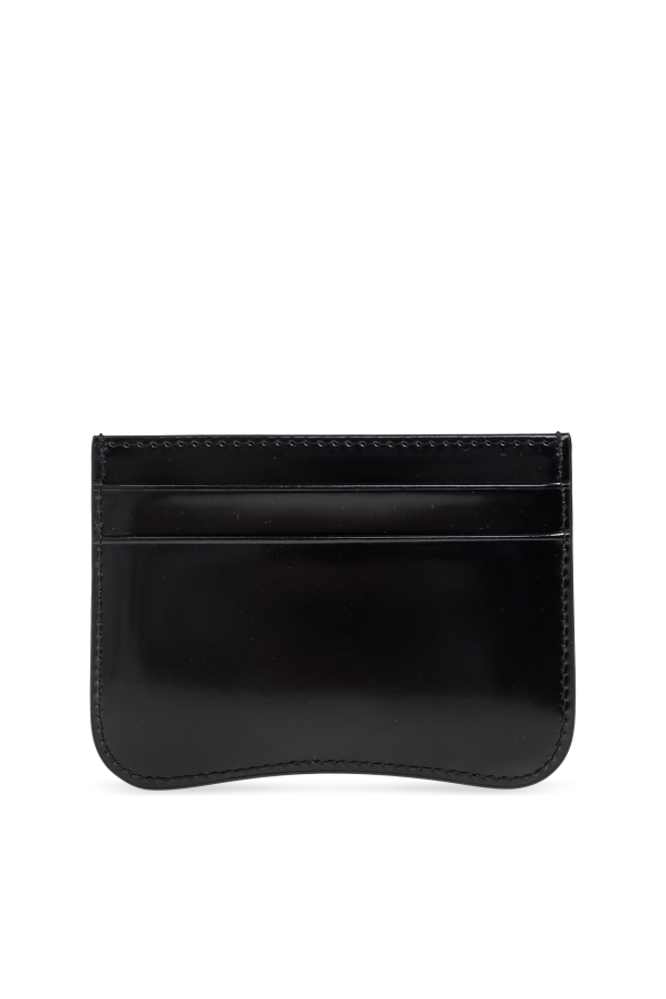 Ami Alexandre Mattiussi Estojo de cartão em pele com logótipo