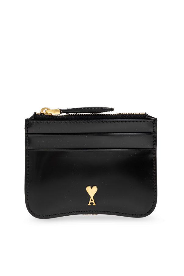 Leather card holder with logo od Ami Alexandre Mattiussi