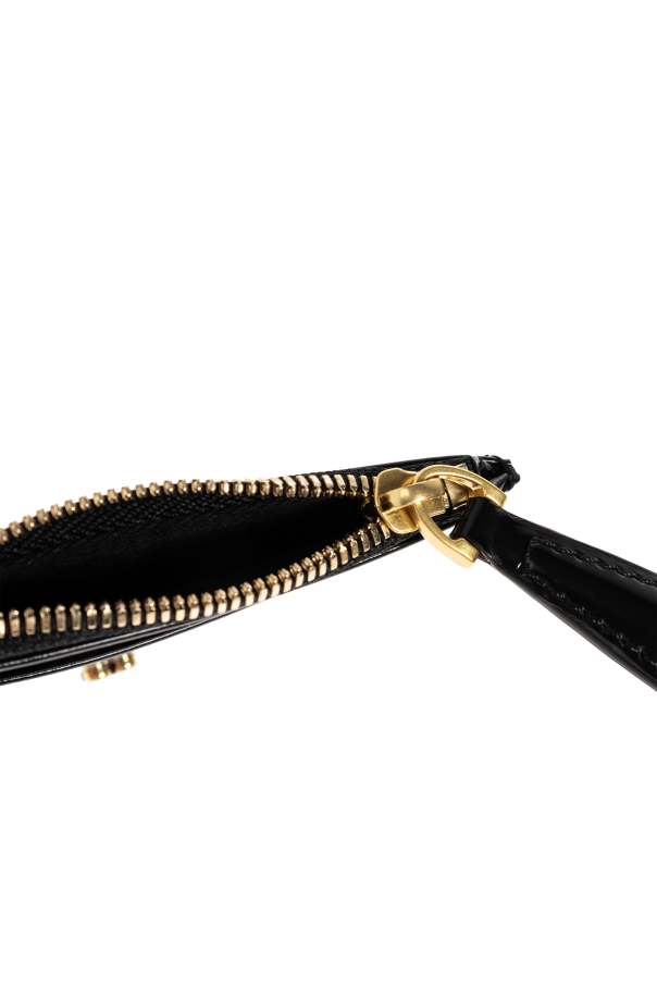 Ami Alexandre Mattiussi Leather card holder with logo