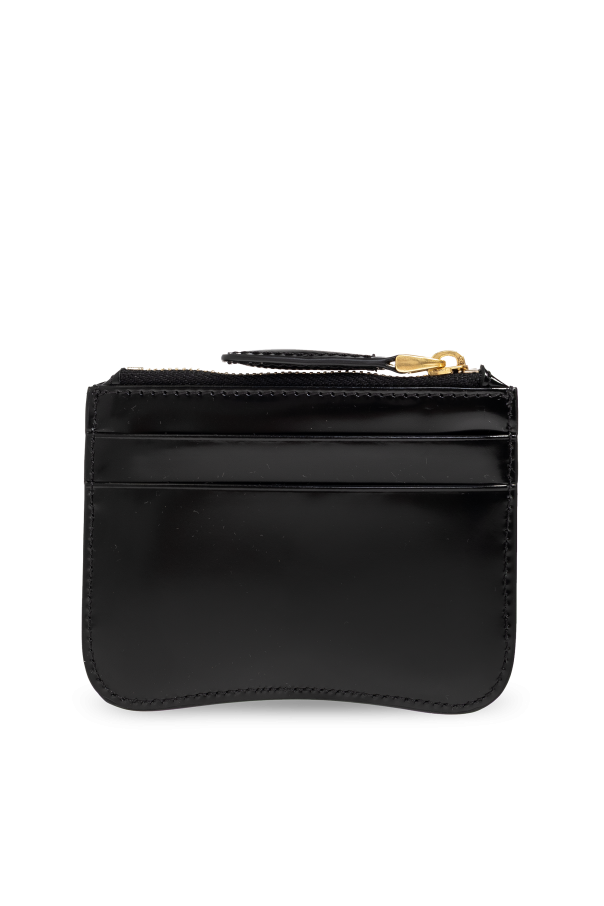 Ami Alexandre Mattiussi Leather card holder with logo