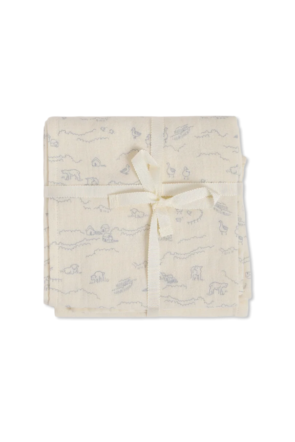 Set of two ‘Doudou’ swaddle diapers od Bonpoint 