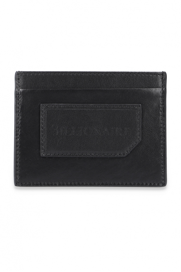 Billionaire Logo-embossed card case