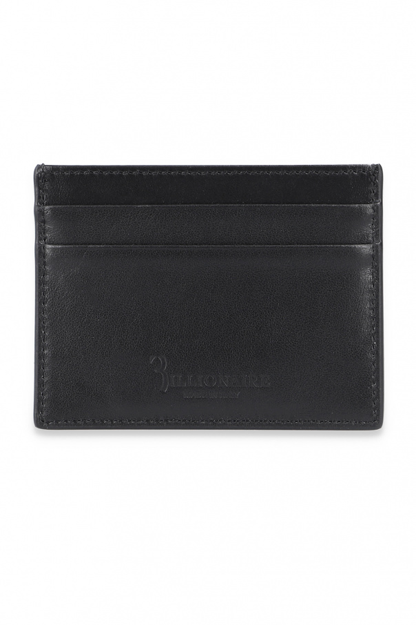 Billionaire Logo-embossed card case