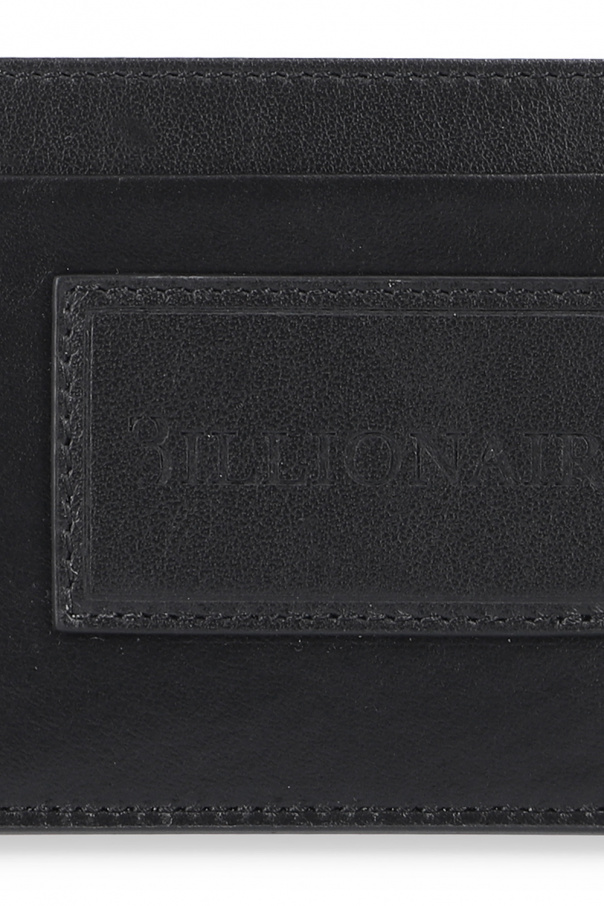 Billionaire Logo-embossed card case