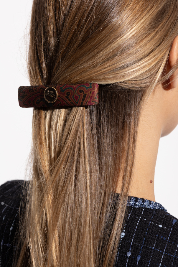 Etro Hair clip with logo-shaped applique