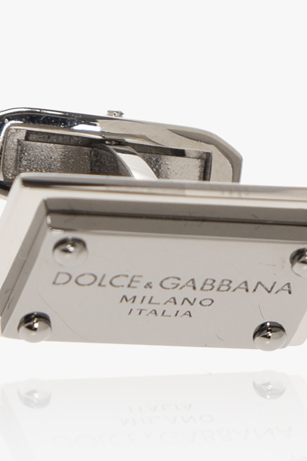 Dolce sandals & Gabbana Logo-engraved cufflinks