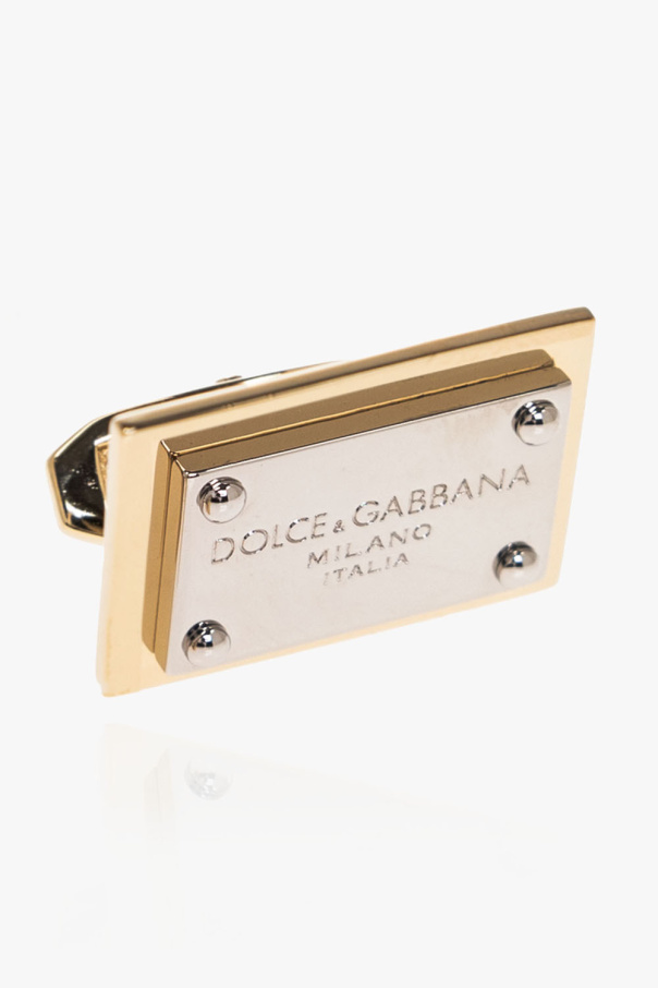 Dolce & Gabbana Logo-engraved cufflinks