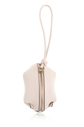 Leather wristlet pouch