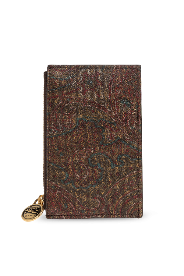 Etro Funda para tarjeta con logo