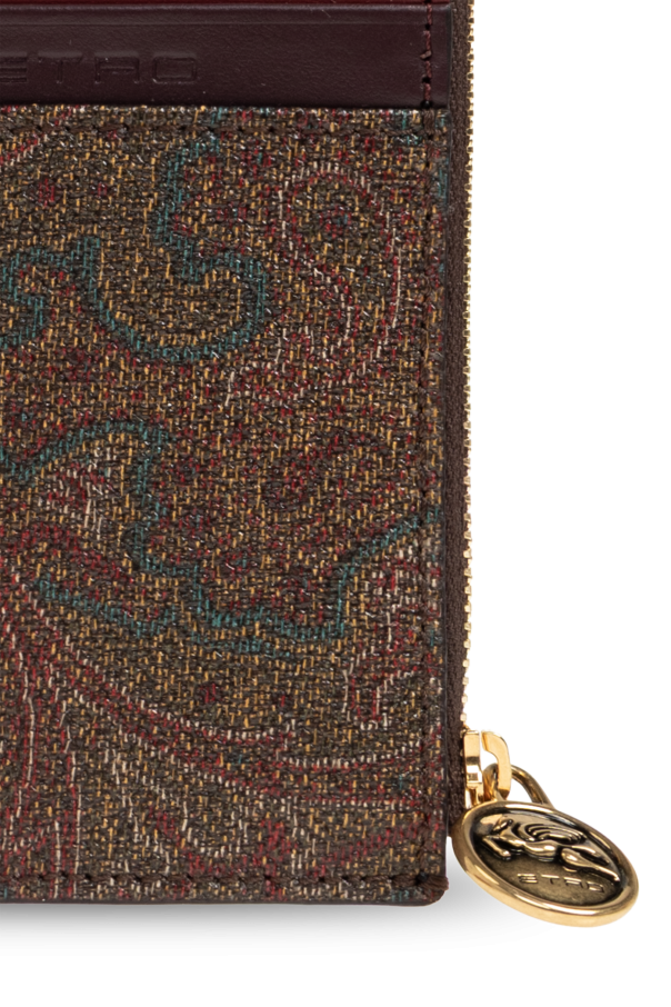 Etro Funda para tarjeta con logo