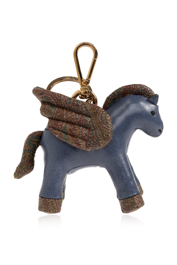 Pegaso-shaped keychain od Etro