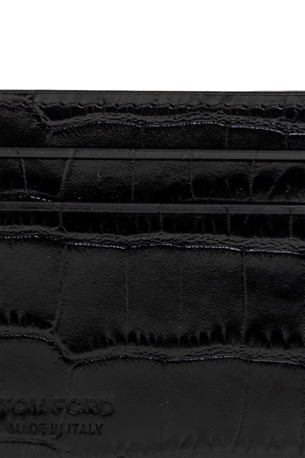 Tom Ford Estuche de cuero para tarjetas