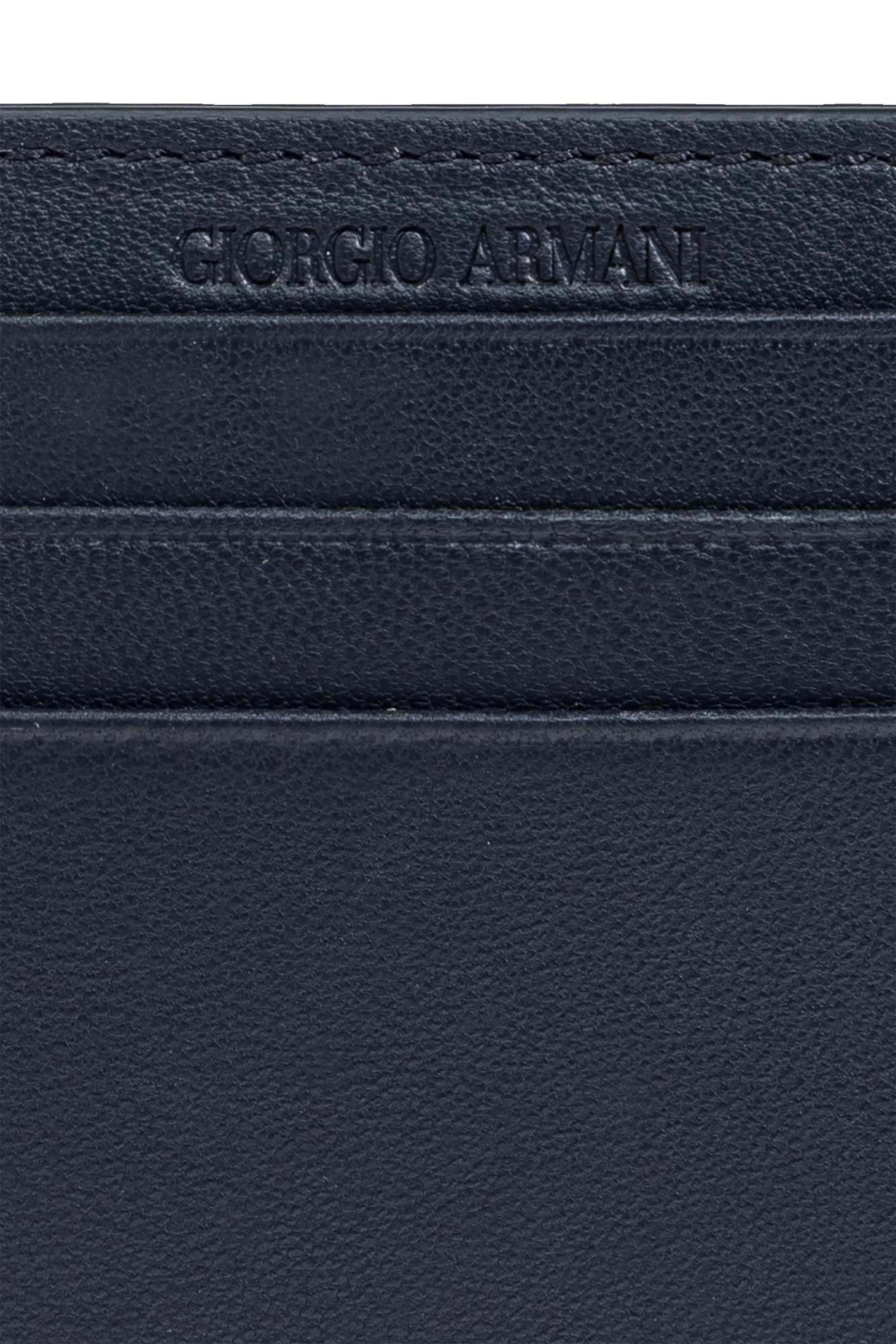 Giorgio orang armani Skórzane etui na karty