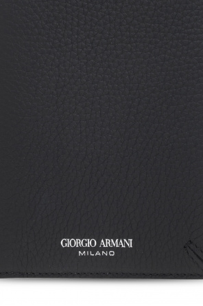 Giorgio xk050 Armani Leather passport holder
