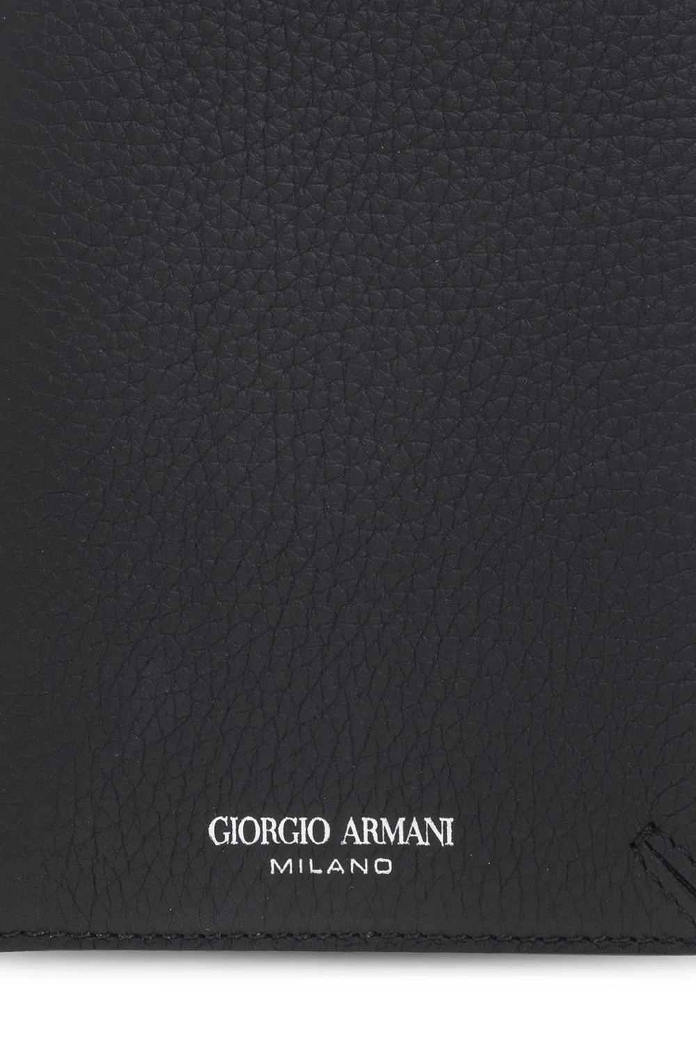 Giorgio nero armani Leather passport holder