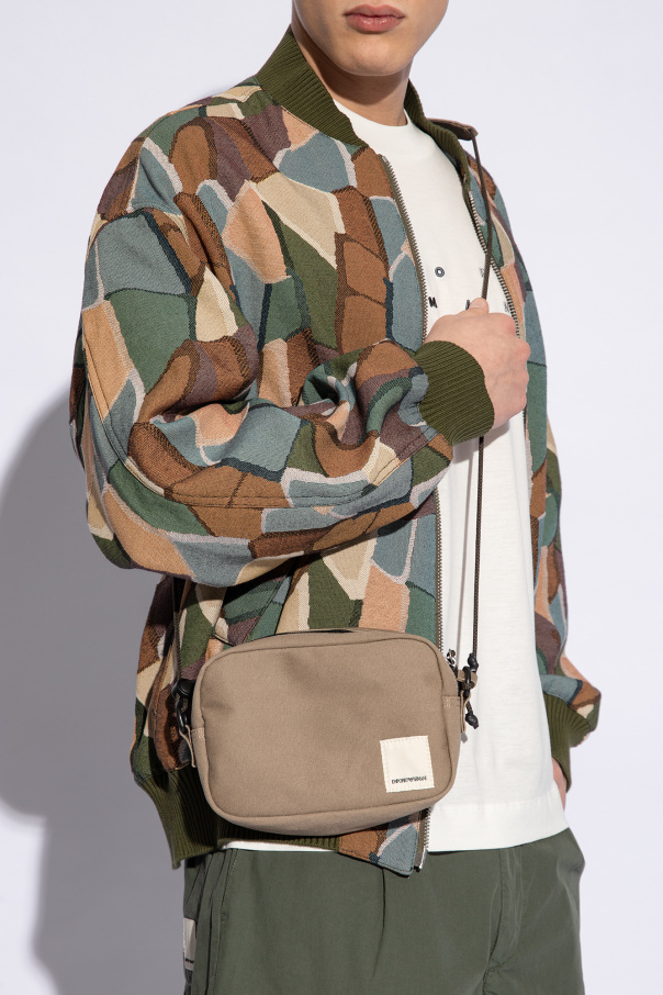 Emporio armani caban ‘Sustainable’ collection shoulder bag